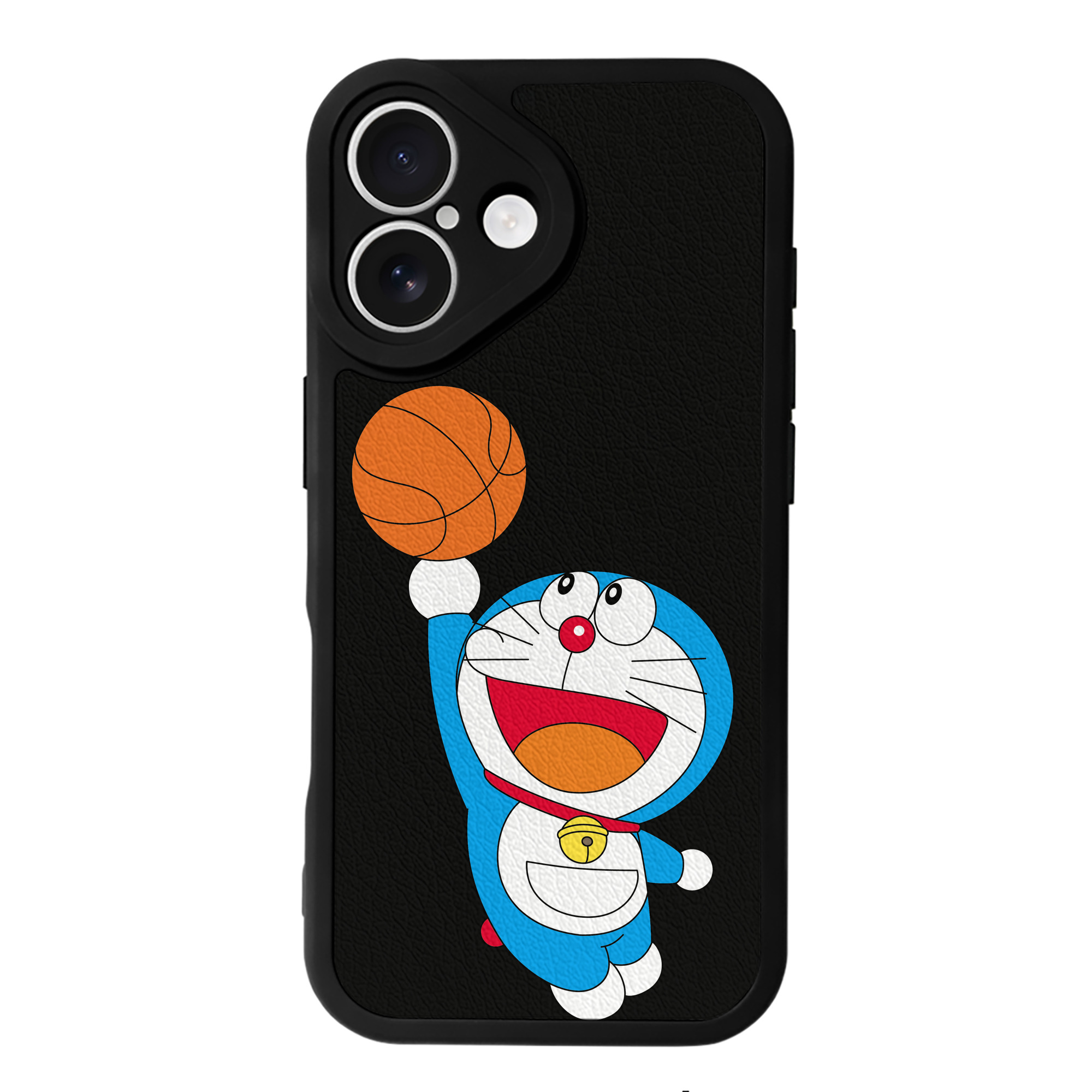 （画像用） ドラえもん Doraemon 【iPhone 16シリーズ対応】シリコンスマホケース（レザー調） 材質：シリコン